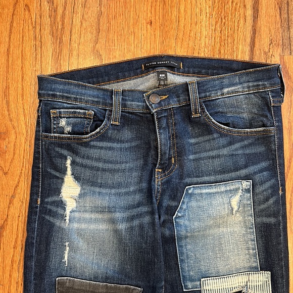Flying Monkey patched jeans in perfect condition - Picture 6 of 13